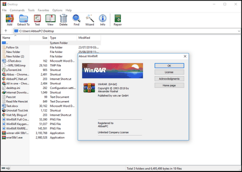 WinRAR 6.20 Crack + Serial Key for [32bit/64bit] Free download winrar