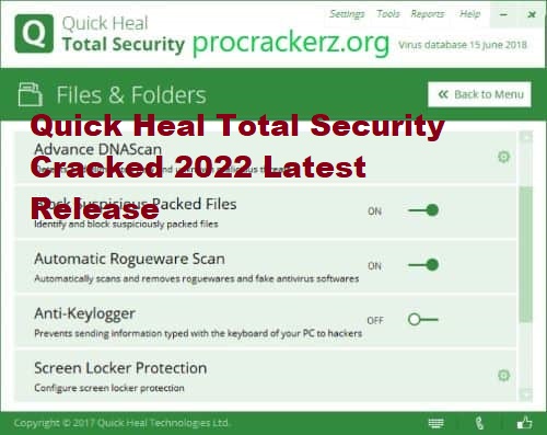 Quick Heal Total Security V22.00 Product Key [2023] - Kali Software Crack Security